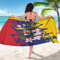Venezuela Orchid Cattleya Mossiae Sarong Flag Color Inspired
