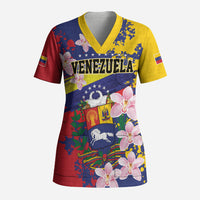 Personalized Venezuela Orchid Cattleya Mossiae Scrub Top Flag Color Inspired