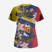 Personalized Venezuela Orchid Cattleya Mossiae Scrub Top Flag Color Inspired