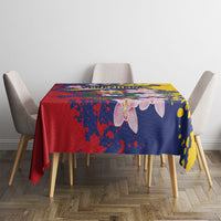 Venezuela Orchid Cattleya Mossiae Tablecloth Flag Color Inspired