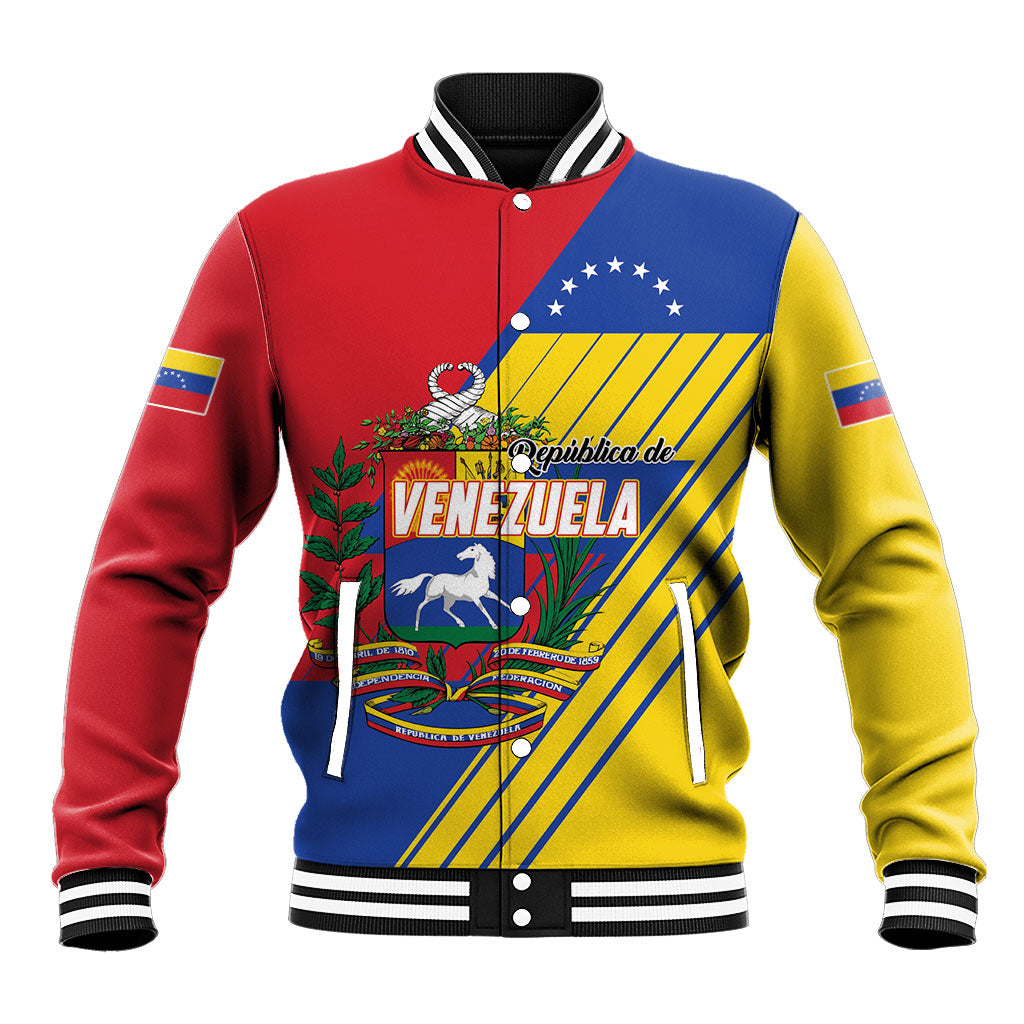 Personalized Republic of Venezuela Baseball Jacket Flag Color Inspired