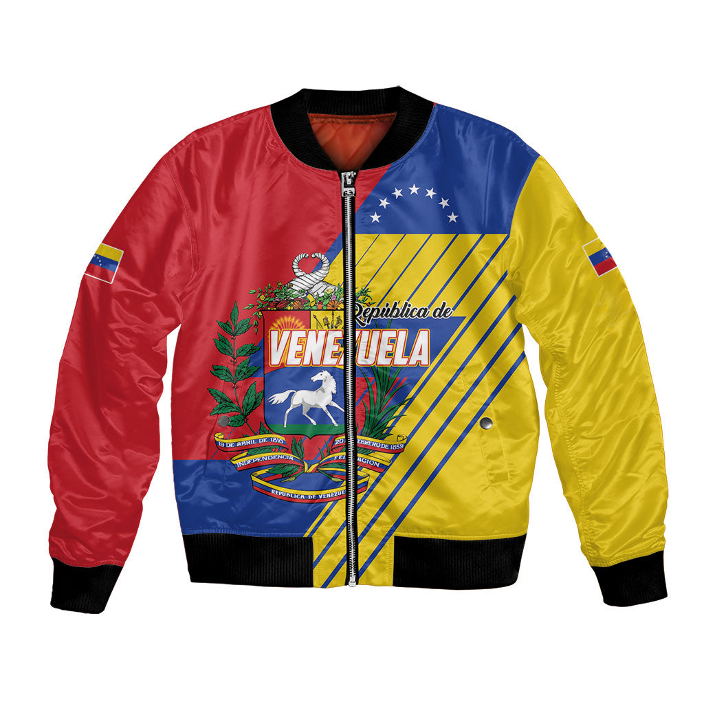 Personalized Republic of Venezuela Bomber Jacket Flag Color Inspired