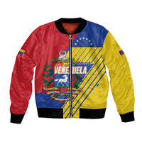 Personalized Republic of Venezuela Bomber Jacket Flag Color Inspired