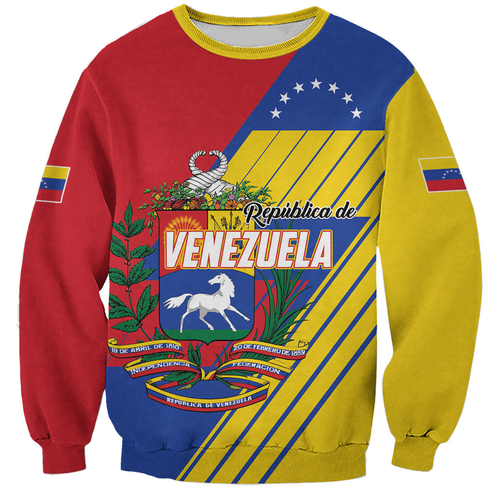 Personalized Republic of Venezuela Sweatshirt Flag Color Inspired