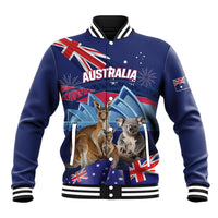 Personalised Australia Kangaroo Koala Baseball Jacket Aussie Flag Inspired