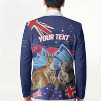 Personalised Australia Kangaroo Koala Blazer Aussie Flag Inspired