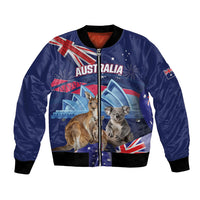 Personalised Australia Kangaroo Koala Bomber Jacket Aussie Flag Inspired
