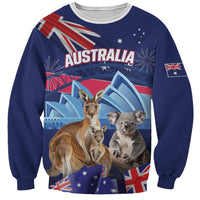 Personalised Australia Kangaroo Koala Sweatshirt Aussie Flag Inspired