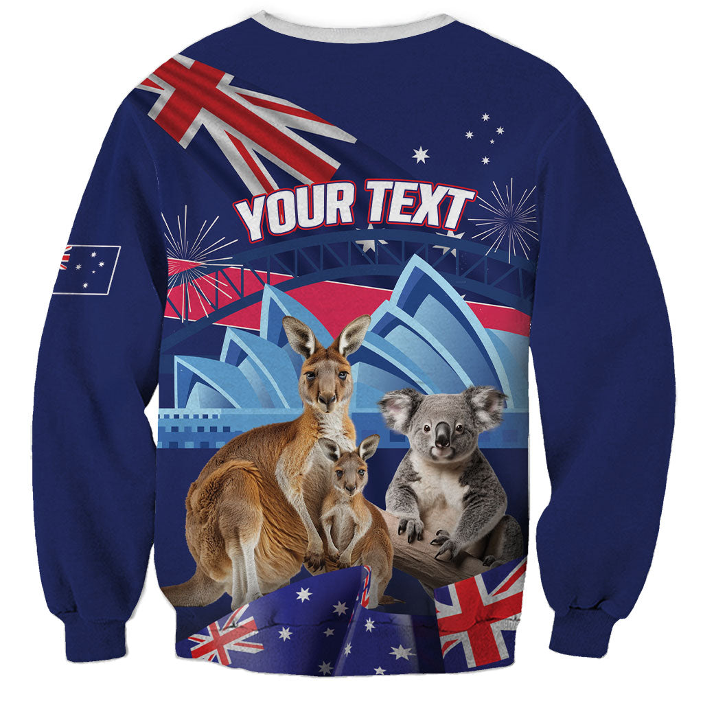 Personalised Australia Kangaroo Koala Sweatshirt Aussie Flag Inspired