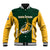 South Africa Rugby Baseball Jacket Springboks Go Champions Protea Pattern - Wonder Print Shop