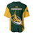 South Africa Rugby Baseball Jersey Springboks Go Champions Protea Pattern - Wonder Print Shop