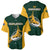 South Africa Rugby Baseball Jersey Springboks Go Champions Protea Pattern - Wonder Print Shop