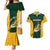 South Africa Rugby Couples Matching Mermaid Dress and Hawaiian Shirt Springboks Go Champions Protea Pattern - Wonder Print Shop