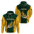 South Africa Rugby Hoodie Dress Springboks Go Champions Protea Pattern - Wonder Print Shop