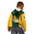 South Africa Rugby Kid Hoodie Springboks Go Champions Protea Pattern - Wonder Print Shop