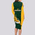 South Africa Rugby Long Sleeve Bodycon Dress Springboks Go Champions Protea Pattern - Wonder Print Shop