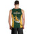 South Africa Rugby Men Tank Top Springboks Go Champions Protea Pattern LT01