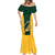 South Africa Rugby Mermaid Dress Springboks Go Champions Protea Pattern - Wonder Print Shop