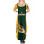 South Africa Rugby Summer Maxi Dress Springboks Go Champions Protea Pattern - Wonder Print Shop