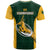 South Africa Rugby T Shirt Springboks Go Champions Protea Pattern - Wonder Print Shop