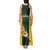 South Africa Rugby Tank Maxi Dress Springboks Go Champions Protea Pattern - Wonder Print Shop