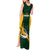 South Africa Rugby Tank Maxi Dress Springboks Go Champions Protea Pattern - Wonder Print Shop