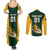 Custom South Africa Rugby Couples Matching Summer Maxi Dress and Long Sleeve Button Shirts Springboks Go Champions Protea Pattern - Wonder Print Shop