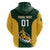 Custom South Africa Rugby Hoodie Dress Springboks Go Champions Protea Pattern - Wonder Print Shop