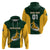 Custom South Africa Rugby Hoodie Dress Springboks Go Champions Protea Pattern - Wonder Print Shop