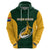 Custom South Africa Rugby Hoodie Dress Springboks Go Champions Protea Pattern - Wonder Print Shop