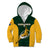 Custom South Africa Rugby Kid Hoodie Springboks Go Champions Protea Pattern - Wonder Print Shop