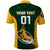 Custom South Africa Rugby Polo Shirt Springboks Go Champions Protea Pattern - Wonder Print Shop