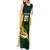 Custom South Africa Rugby Tank Maxi Dress Springboks Go Champions Protea Pattern - Wonder Print Shop