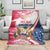 Polish-American Heritage Month Blanket Eagle Curve Style