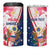 Personalized Polish - American Heritage Month 4 in 1 Can Cooler Tumbler Eagle Curve Style - Wonder Print Shop