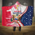 Polish-American Heritage Month Hooded Blanket Eagle Curve Style