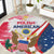 Polish-American Heritage Month Round Carpet Eagle Curve Style