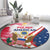 Polish-American Heritage Month Round Carpet Eagle Curve Style