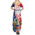 Personalized Polish-American Heritage Month Summer Maxi Dress Eagle Curve Style