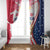 Polish-American Heritage Month Window Curtain Eagle Curve Style