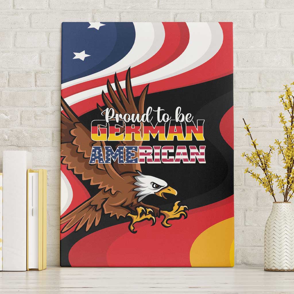 Proud to be German-American Canvas Wall Art Eagle Heritage Month - Wonder Print Shop