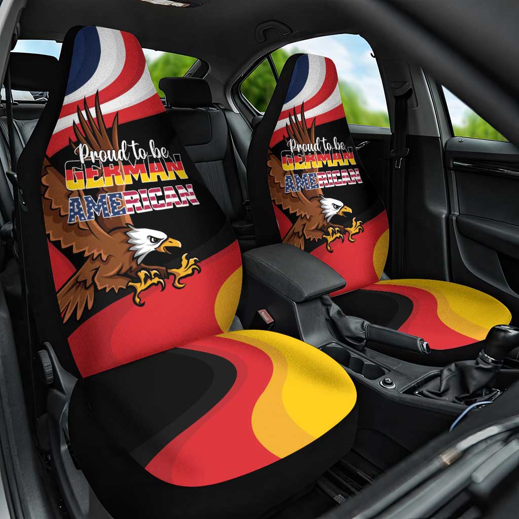 Proud to be German-American Car Seat Cover Eagle Heritage Month - Wonder Print Shop