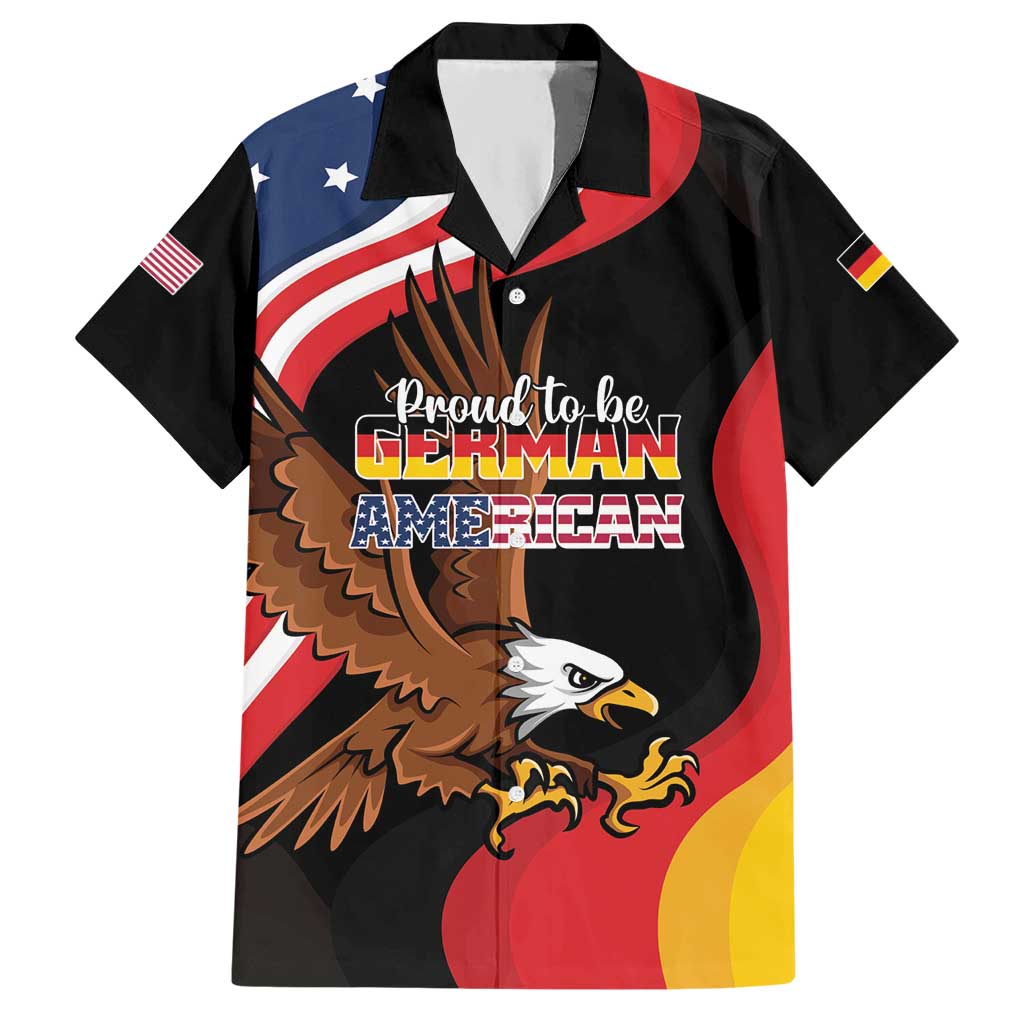 Personalized Proud to be German-American Hawaiian Shirt Eagle Heritage Month - Wonder Print Shop