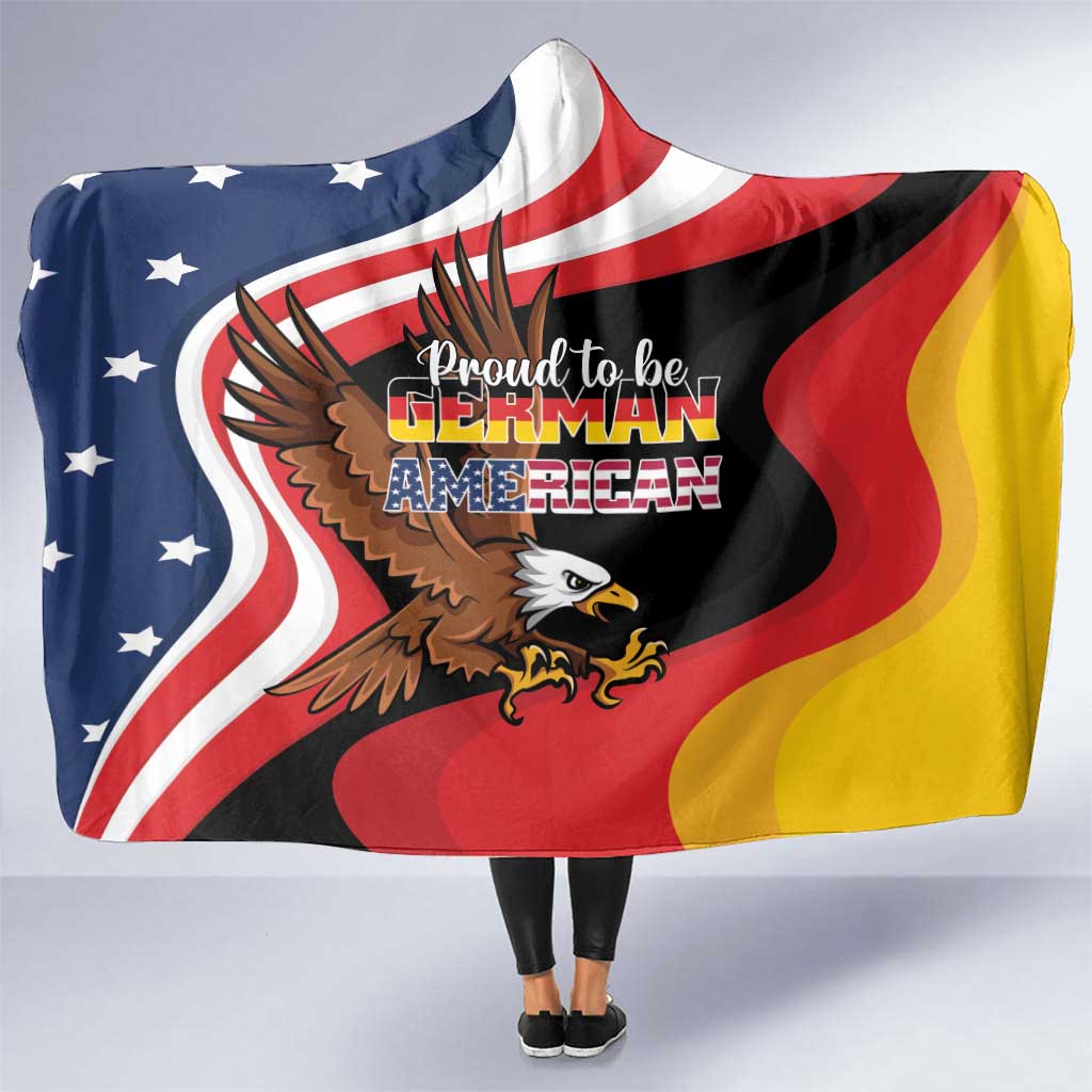 Proud to be German-American Hooded Blanket Eagle Heritage Month