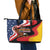 Proud to be German-American Leather Tote Bag Eagle Heritage Month