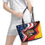 Proud to be German-American Leather Tote Bag Eagle Heritage Month