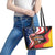 Proud to be German-American Leather Tote Bag Eagle Heritage Month