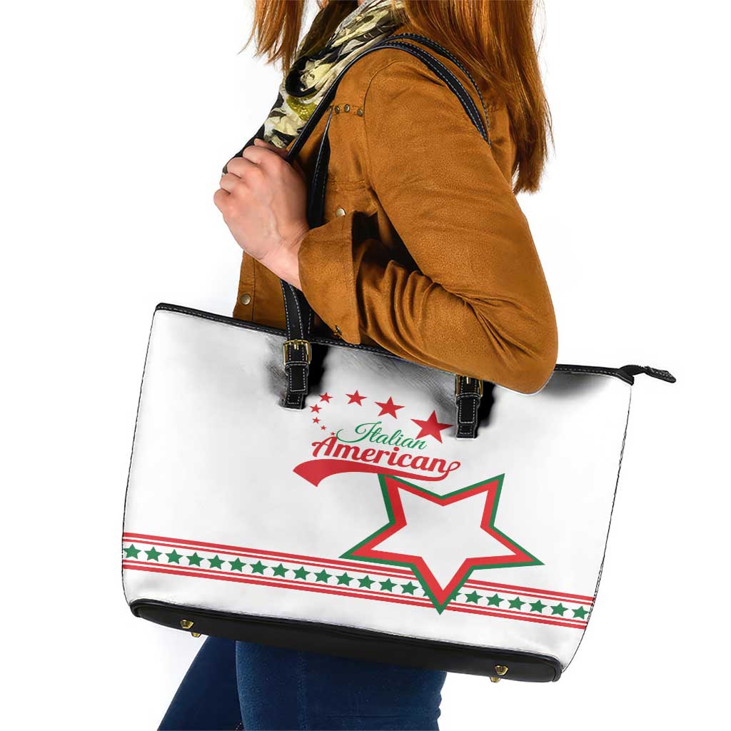 ​Italian-American Heritage Month Leather Tote Bag Starlight Simple Style