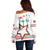 Personalized Italian-American Heritage Month Off Shoulder Sweater Starlight Simple Style - Wonder Print Shop