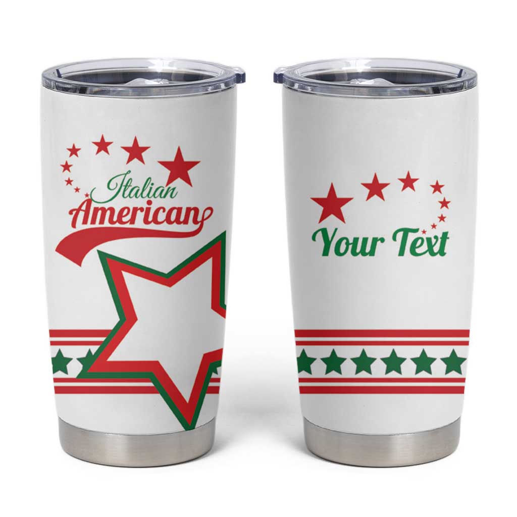 Personalized ​Italian - American Heritage Month Tumbler Cup Starlight Simple Style